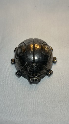 Reed & Barton Ladybug Beatle Music Box Silver plated. - Picture 1 of 4