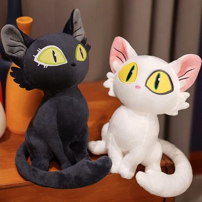 MARKENLOS Suzume no Tojimari Plüschpuppe Stofftier Schwarz-weiße Katze Stofftier Geschenk