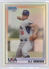 2010 Bowman Chrome 18U USA Team Refractor 141/777 AJ Vanegas #USA18-BC18 0a1
