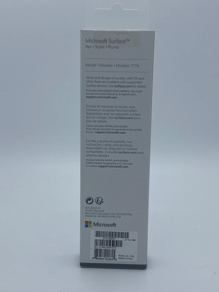 Microsoft Surface Pen (NEW) - Black - Image 2 of 2