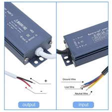 IP67 Waterproof LED Driver Switch Power Supply Transformer Adapter AC OTTM
