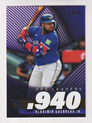 2025 Topps OPS LEADERS .940 #OPS-6 VLADIMIR GUERRERO JR Toronto
