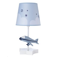 Bedtime Originals Little Aviator Hand-Painted Airplane Lamp with Shade  Bulb