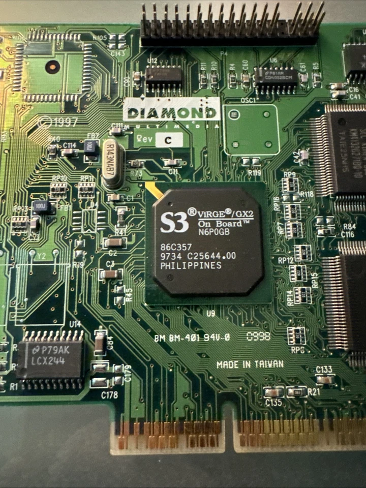 Diamond Stealth 3D 4000 4MB AGP Video Card, S3 ViRGE/GX2 *Used* 23220001-406 - Image 3 of 4