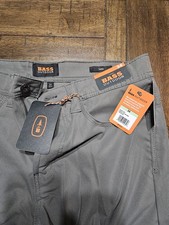 NEW Bass Outdoor Men's Essential Tech Cargo Pants Taper Fit Green Size 34