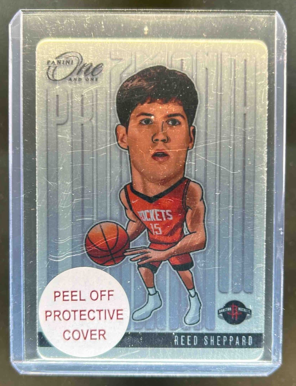 2024-25 Panini One and One Reed Sheppard Prizmania RC SP Rookie #9 Rockets