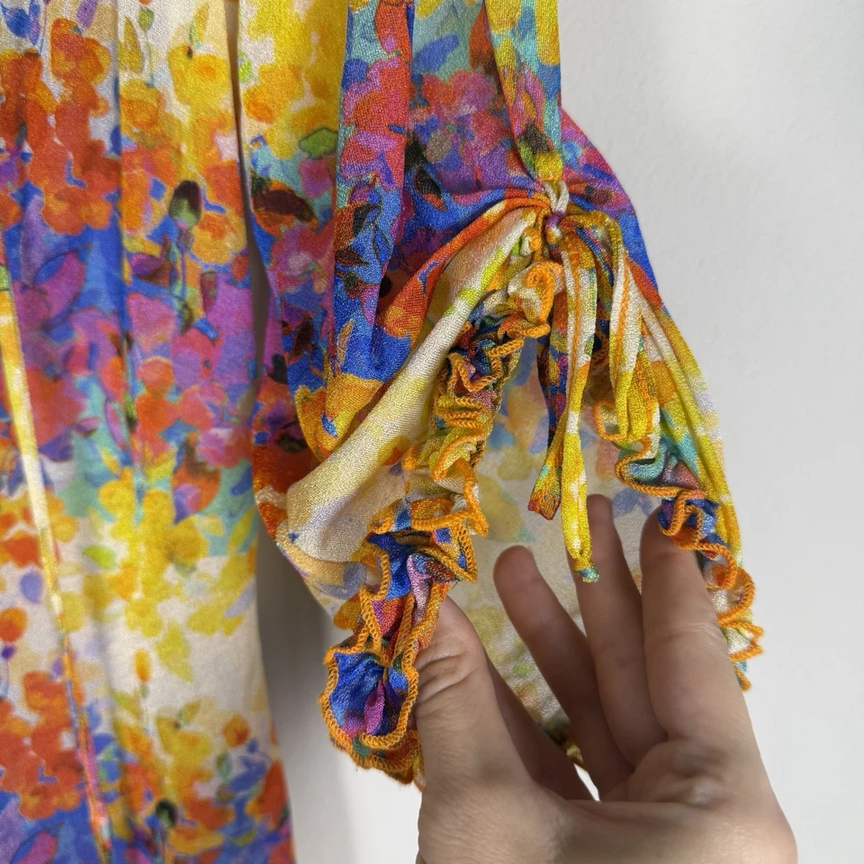 Luli Fama Dulce Tormento South Beach Dress Coverup Womens Large Resort Beach - Image 3 of 4