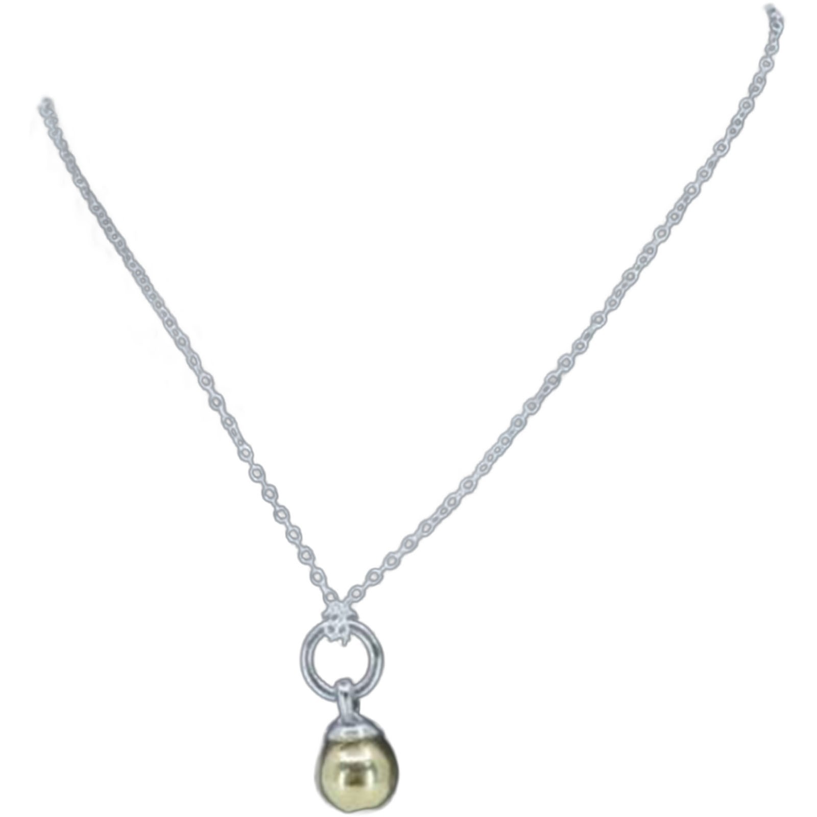Tiffany HardWear Ball Pendant Necklace 18K 750 Gold 925 Silver Vintage Two Tone