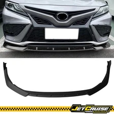 Fits 21-24 Toyota Camry SE XSE 3PCS Front Bumper Lip Splitter Matte Black PP