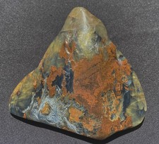 GOLDEN PIETERSITE Large Sanded Specimen Multi Color Nebula 196 Grams  