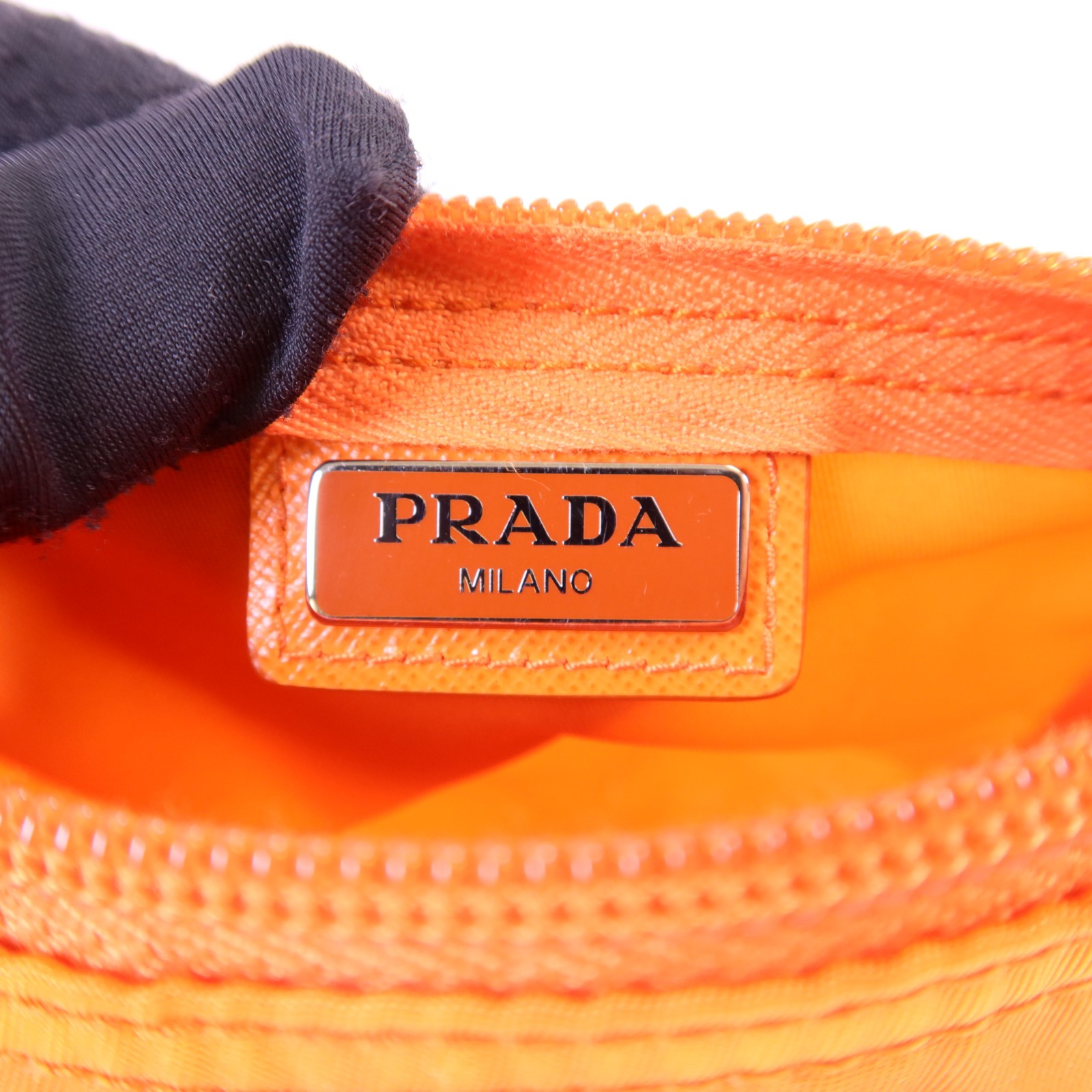 PRADA SHW Pouch Nylon Orange thumbnail 6