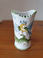 Petit pot ou vase en porcelaine de Moustier atelier la Fabrique 6x11 cm