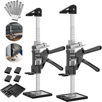 2Pcs Metal Labor Saving Arm Jack, Hand Furniture Lifter Tool, 440LBS Capacity