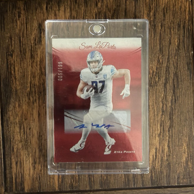 Panini Xtra Points Sam LaPorta Detroit Lions Auto Serial Numbered 005/199