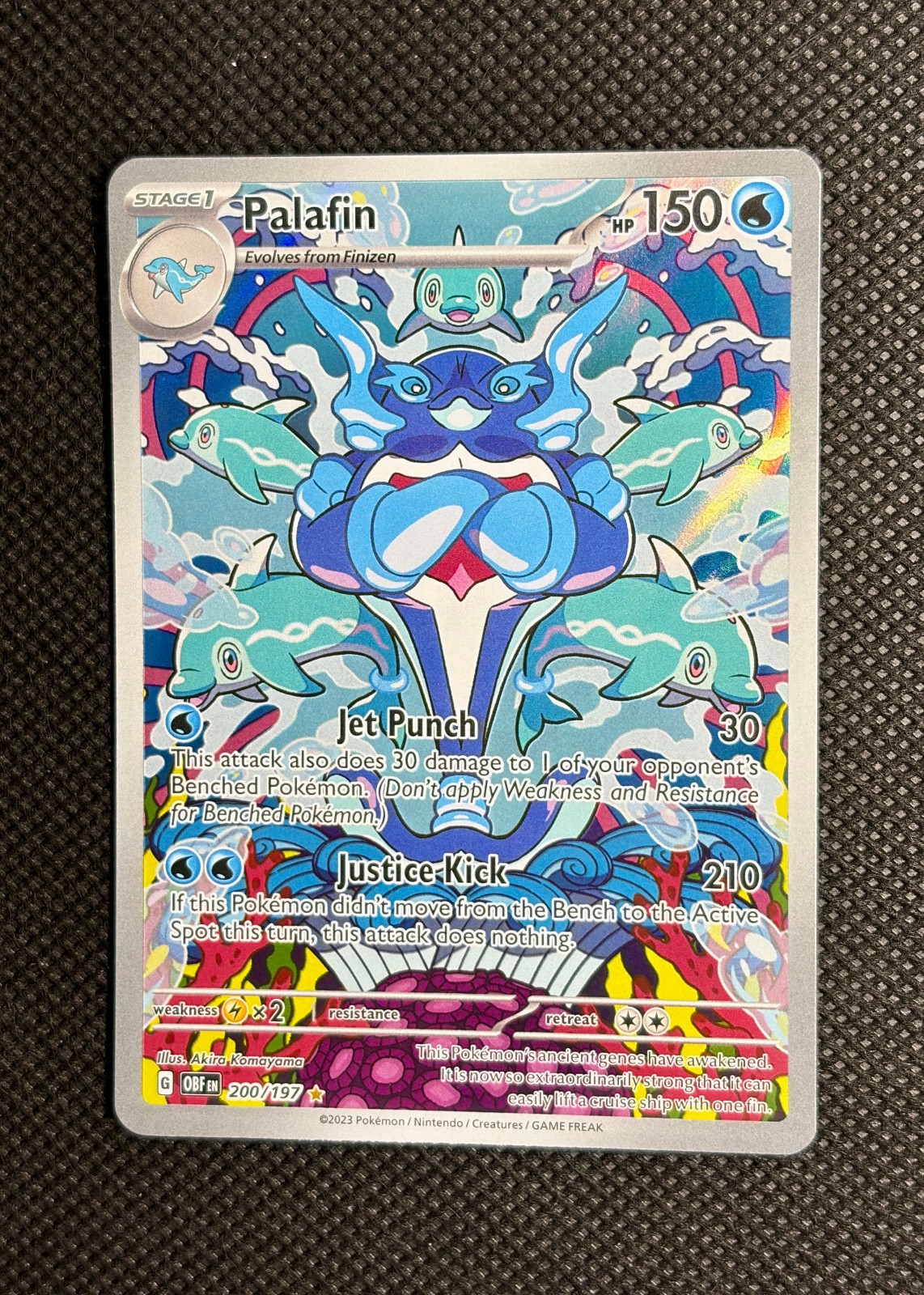 Palafin 200/197 SV03: Obsidian Flames Holo NM Near Mint English ENG