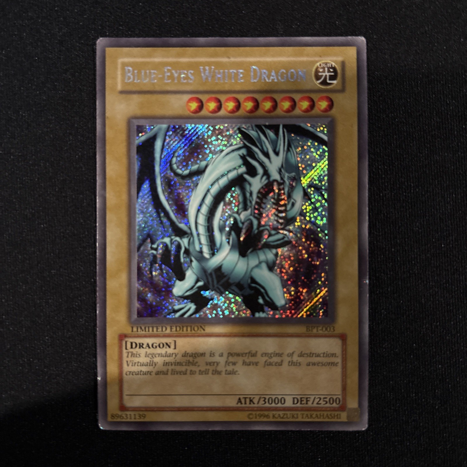 Yu-Gi-Oh TCG Blue-Eyes White Dragon BPT-003 Secret Rare Limited Edition Holo