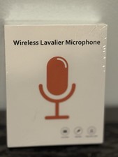 Wireless Lavalier Microphone Set for iPhone/iPad, Box Demaged