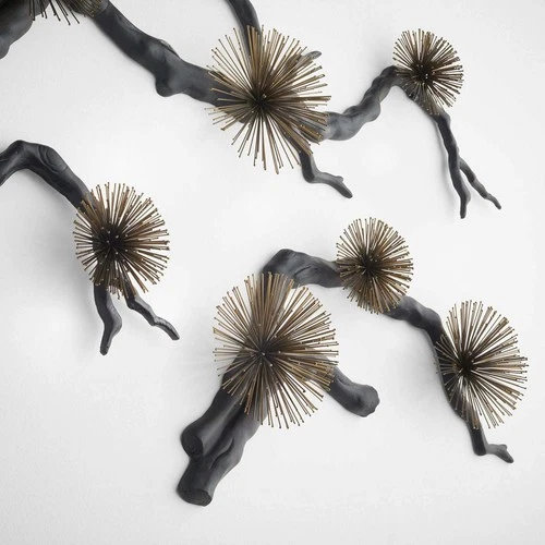 Cyan Design 11435 Ichiyo Black and Gold Accents Wall Decor, Medium - Picture 4 of 10