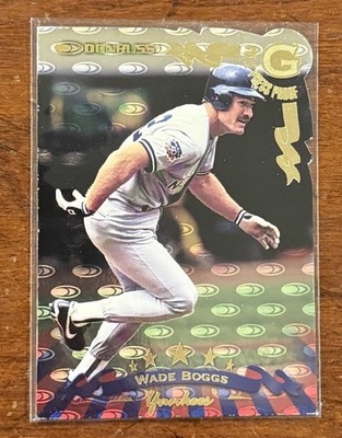 1998 Donruss Press Proof Gold /500 Die Cut Wade Boggs #40 Yankees HOF