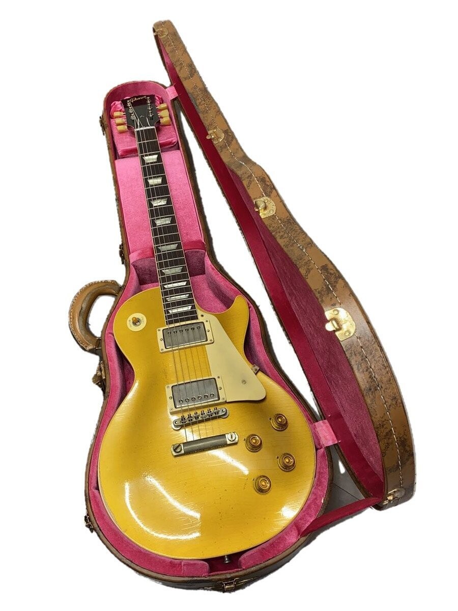 Image of Electric Guitar Gibson CS Murphy Lab 1957 Ultra Heavy Aging Gold Top Color +Case