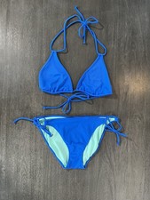 Victoria  s Secret Swimsuit Bikini Set Blue Large