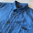 Oakley Men's Short Sleeve Button Up Blue Regular Fit Shirt Size Medium