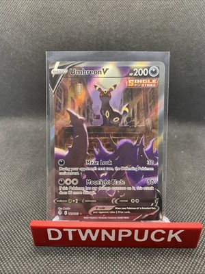 Umbreon V #189 NM Pokemon Card Evolving Skies