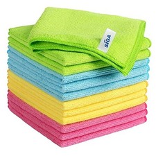 Microfiber Cleaning Cloth,Pack of 12,Size:12.6" 12-Pack 12.6" x 12.6" Assorted