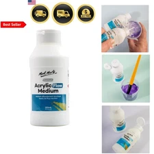 Acrylic Pouring Medium Fluid Art Paint Supplies 8.45oz Versatile Gloss