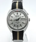 Vintage Seiko Bell-Matic 17J Automatic 4006-6010 Silver Linen Dial - Running