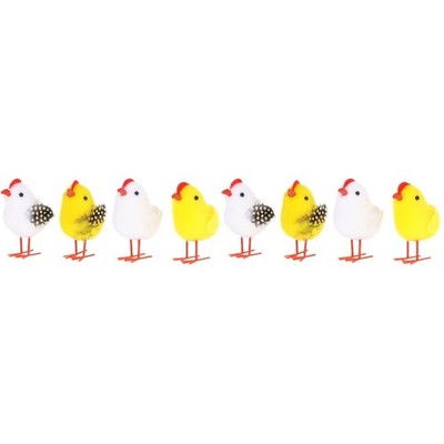 2 Pack Dekoratives Huhn Simulation Hühnerdekor Party -Szenendekoration