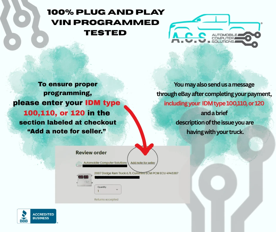 Ford 7.3L Diesel Powerstroke Injector Driver Module IDM F250 F350 E350 IDM 120 - Image 2 of 2