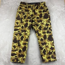 VTG Cabelas Duck Hunting Pants Mens 38 (37x28) Frogskin Camo Lined Goretex USA