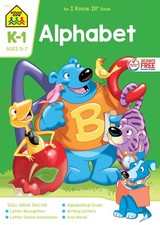 School Zone Alphabet K-1 Workbook: 32 Pages, Kindergarten, 1st Grade, ABCs, ...