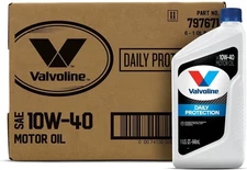 10W-40 Conventional Motor Oil - 1 QT, Case of 6 for Reliable Engine Performance