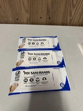 Lot of 3 PDI Sani-Hands Wipes 20ct Each – Instant Hand Sanitizing Wipes