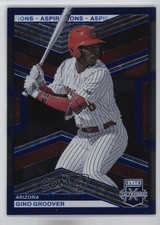 2023 Panini Elite Extra Edition Blue Aspirations 340/349 Gino Groover #46 0u66