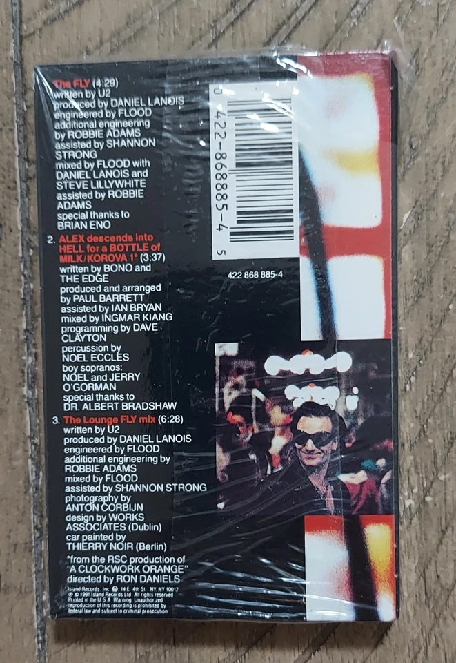 U2 - The Fly - Cassette Single - USA - SEALED - Ultra Rare / 422 868 885-4 - Image 2 of 4