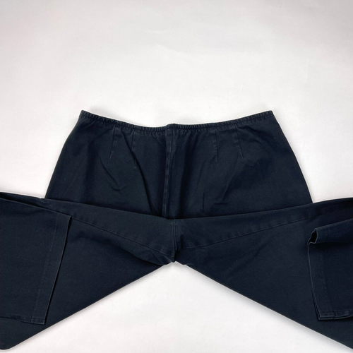 Eileen Fisher Organic Cotton Twill Pants Women L Flaw* Elastic waist Zip Closure - Picture 7 of 11