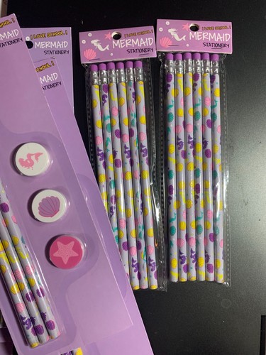 JUEGO DE LÁPICES DE SIRENA NIP ELIJA ENTRE DIFERENTES JUEGOS DE PAPELERÍA, BORRADORES EN ALGUNOS - Imagen 4 de 5