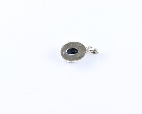 Synthetic Alexandrite Pendant Color Change 925 Silver Faceted Beauty - Picture 4 of 5