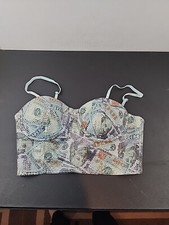 Akira Multi Color Silver Studded Corset Size Large
