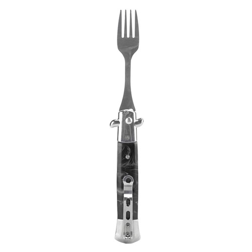 Folding Spring Camping Fork One Button Flick Pocket Size Automatic Spring Fork - Picture 10 of 22