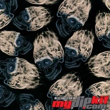 Hydrographics Film Hydro Dipping Water Transfer Print Film LL-115 Metallic Skull