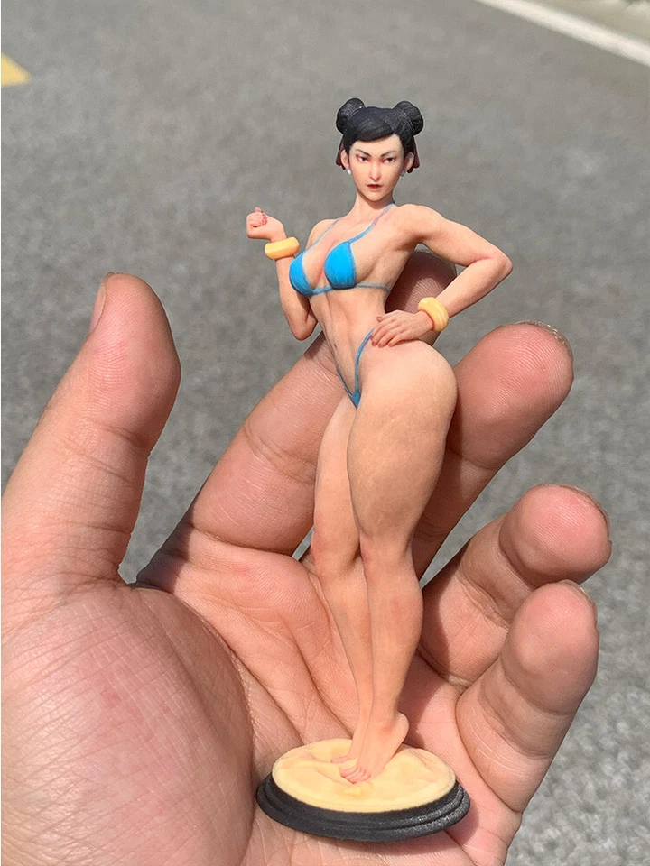 1/18 1/16 1/12 Miniature Anime Muscle Girl Model Scene Props Toys For Cars - Image 4 of 4