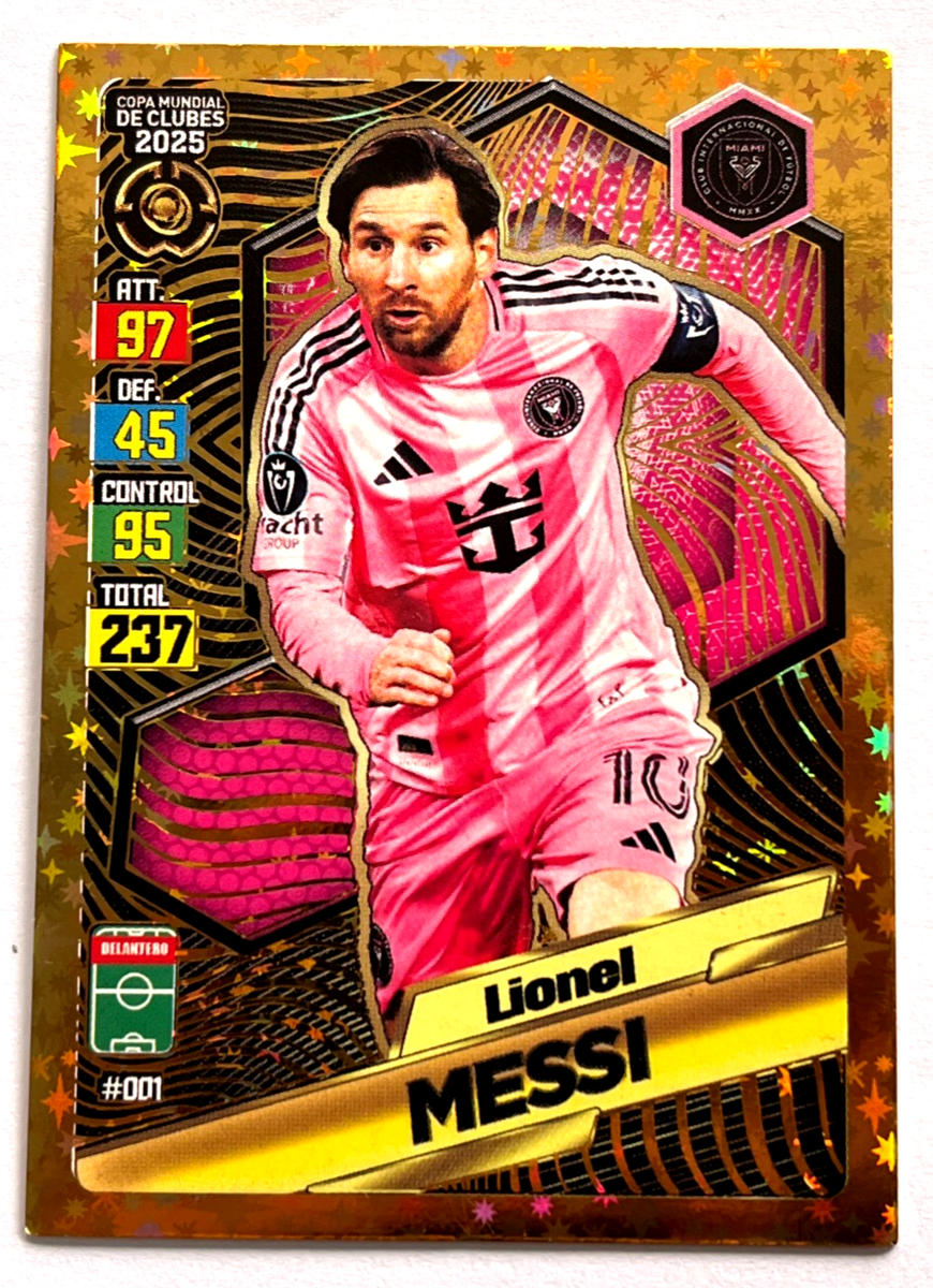 2025 FIFA CLUB WORLD CUP Gol Card #001 LIONEL MESSI Inter Miami