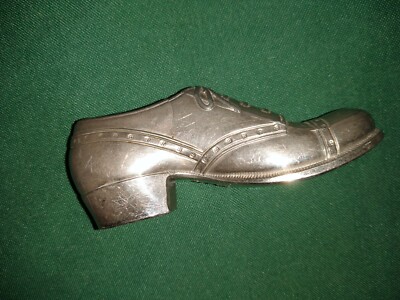 Antique Vintage Stainless plus possibly nickle Oxford Shoe Pin