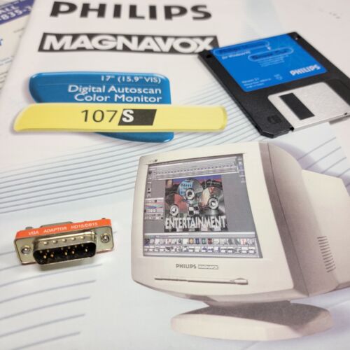 Philips Magnavox 17” Computer Monitor 107S Owner's Manual & Driver CD Disc - Picture 2 of 24