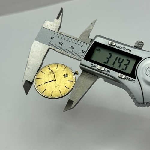 31.4mm Men's Bulova 2007 Date Dial 6 Jewels Quartz Swiss Watch Movement PARTS - Picture 12 of 13