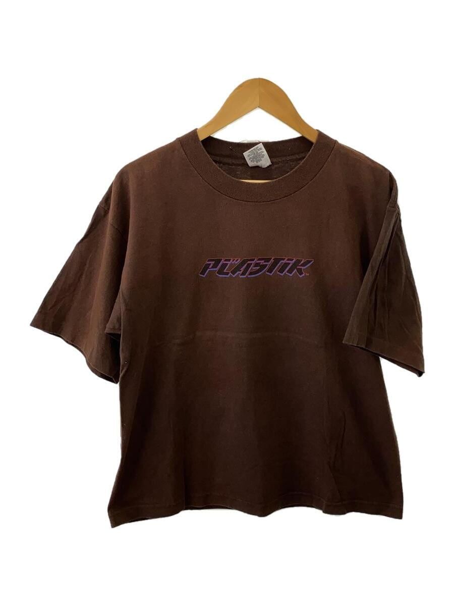 ALTRA T shirt altre marche PLASTIK ◆ plastica anni 90 anime M cotone marrone usata